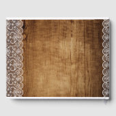 レース素朴カスタムイベントキープサパーソナル ゲストブック (裏面)