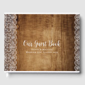 レース素朴カスタムイベントキープサパーソナル ゲストブック (正面)