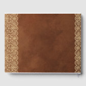 レース素朴カスタムイベントキープサパーソナル ゲストブック (裏面)