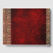 レース素朴カスタムイベントキープサパーソナル ゲストブック (裏面)