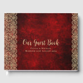 レース素朴カスタムイベントキープサパーソナル ゲストブック (正面)