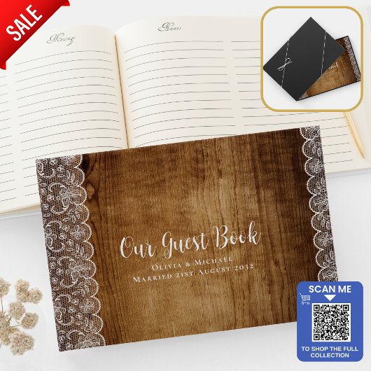 レース素朴カスタムイベントキープサパーソナル ゲストブック