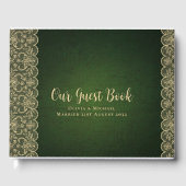 レース素朴カスタムイベントキープサパーソナル ゲストブック (正面)