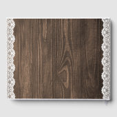 レース素朴カスタムイベントキープサパーソナル ゲストブック (裏面)