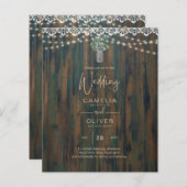 レース素朴ジプソフィラライツメイスンジャー結婚ズ (正面/裏面)