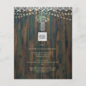 レース素朴ジプソフィラライツメイスンジャー結婚ズ (裏面)