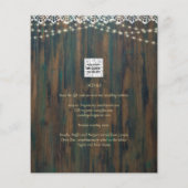 レース素朴ジプソフィラライツメイスンジャー結婚ズ (裏面)