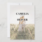 レース素朴ジプソフィラライツメイスンジャー結婚ズ 招待状 (正面)