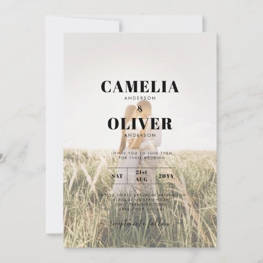 レース素朴ジプソフィラライツメイスンジャー結婚ズ 招待状 (正面)