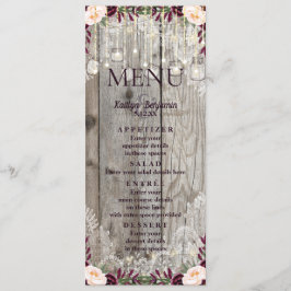 レース素朴ジャールウッド&ストリングライトのメ結婚ニュー メニュー