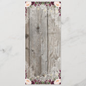 レース素朴ジャールウッド&ストリングライトのメ結婚ニュー メニュー (裏面)