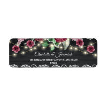 レース素朴ストリングラ結婚イトの差出人住所