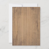 レース素朴メイソンジャーブライダルシャワー 招待状 (裏面)