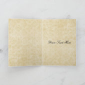 レース素朴包まれたメイソン結婚の瓶 サンキューカード (内部)