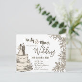 レース素朴書道 ポストカード (スタンド正面)