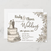 レース素朴書道 ポストカード (正面/裏面)