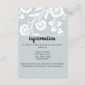 レース素朴結婚ズ エンクロージャーカード (正面)