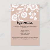 レース素朴結婚ズ エンクロージャーカード (正面)