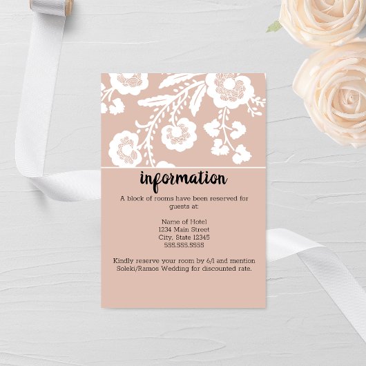 レース素朴結婚ズ エンクロージャーカード