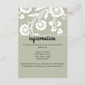 レース素朴結婚ズ エンクロージャーカード (正面)
