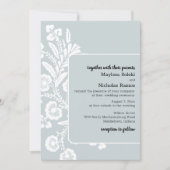 レース素朴結婚ズ 招待状 (正面)