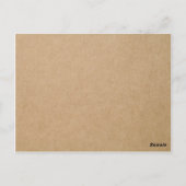 レース素朴 |テーブル番号 ポストカード (裏面)