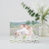 レース素朴 | 日付のフォトポストカードを保存する 案内ポストカード (スタンド正面)