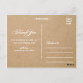 レース素朴 | THANKS 結婚 YOU PHOTO POST CARD ポストカード (裏面)