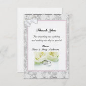 レース結婚の感謝していお前 招待状 (正面/裏面)