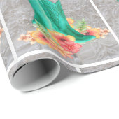 レース結婚の背景にウェスタンのカウボーイブーツ ラッピングペーパー (ロールコーナー)