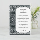 レース結婚式招待状 招待状 (スタンド正面)