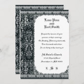 レース結婚式招待状 招待状 (正面/裏面)