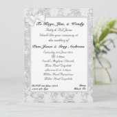 レース結婚式招待状 招待状 (スタンド正面)