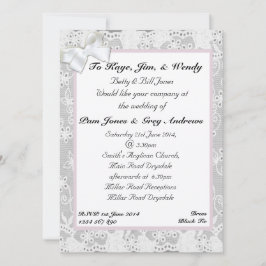 レース結婚式招待状 招待状