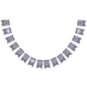 レース結婚13周年記念写真カスタム写真 バンティングフラッグ (全)