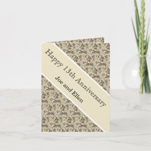 レース結婚13周年記念 カード