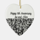 レース結婚13周年記念 セラミックオーナメント (右)