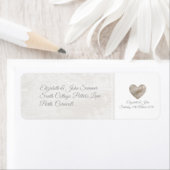 レース結婚/記念日住所 シール (インサイチュ)