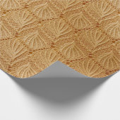 レース織物質感 ラッピングペーパー (角)