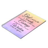 レース色のノート数々のブックのセレニティ祈りの言葉 ノートブック (左側)