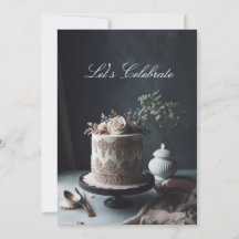 レース華美ルック記念日ケーキ