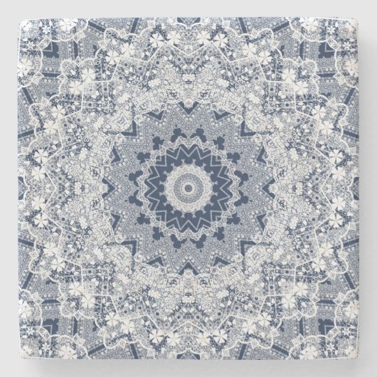 レース装飾 ストーンコースター (正面)