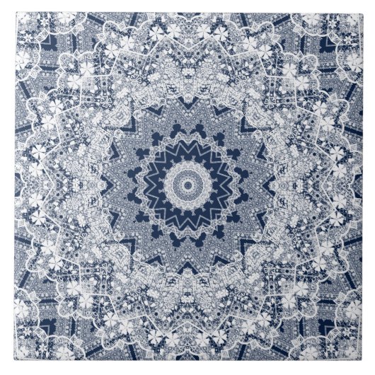 レース装飾 タイル (正面)