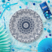 レース装飾 ペーパープレート (パーティー)