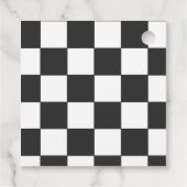 レース誕生日パーティー | レースカー&フラ市松模様にグ フェイバータグ (裏面)