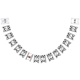 レース誕生日パーティー | 高速1、高速2 バンティングフラッグ