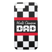 レース赤黒世界チャンピオンパパiphone case Case-Mate iPhoneケース (裏面)