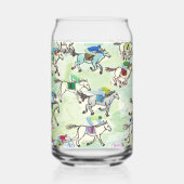 レース飲み物用品セットにオフ ガラス缶 (左)