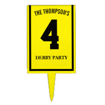 レース馬番号4イエローダービーパーティーサインピック