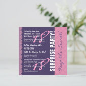 レース10代のL6ZBで彼女のための18番目のサプライズ誕生日 招待状 (スタンド正面)